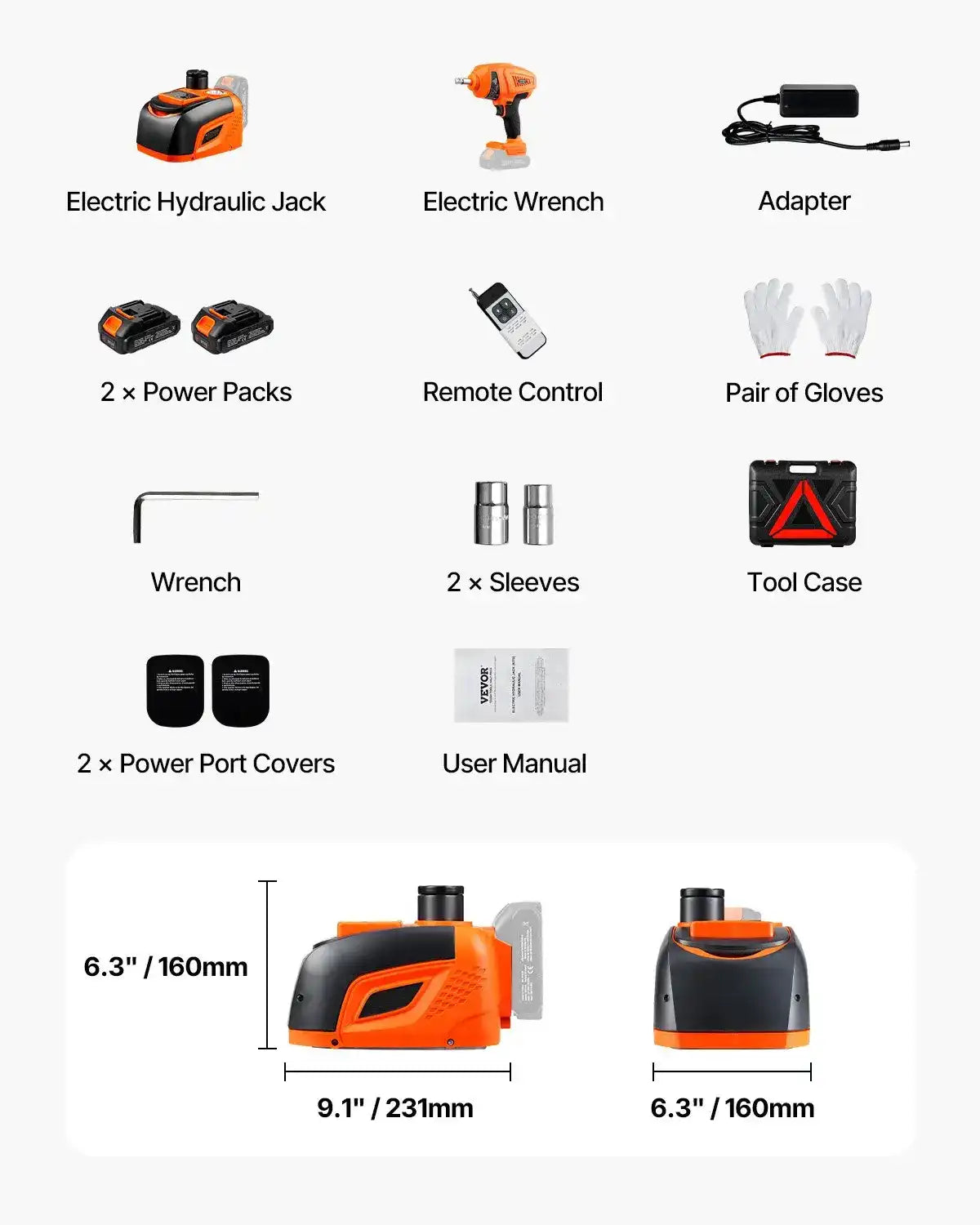 Wireless electric hydraulic jacks