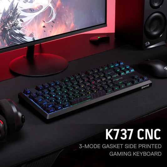 High-end CNC-machined aluminum mechanical keyboard with hot-swappable keys