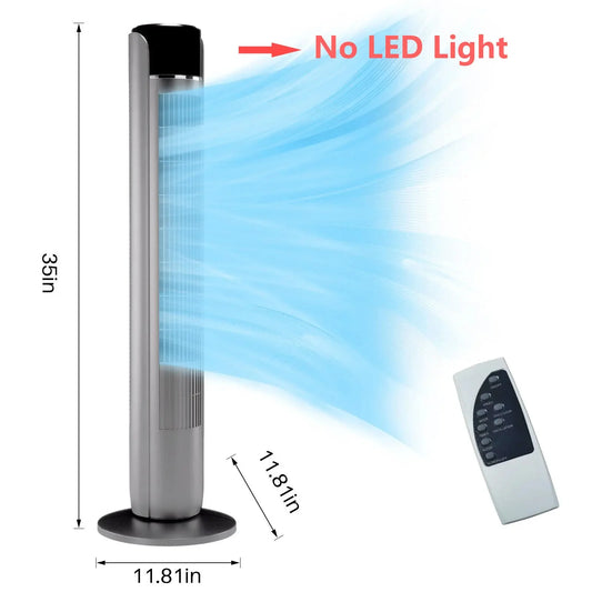 【New】Tower Fan for Bedroom, 28dB Silent Standing Fan with 12H Timer, Smart Auto Mode, 64° Oscillating Bladeless Cooling Fan for Home Office