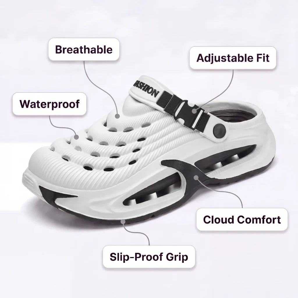 Perforated shoes designed specifically for people who stand all day at work