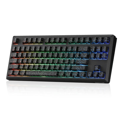 High-end CNC-machined aluminum mechanical keyboard with hot-swappable keys