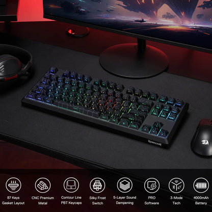 High-end CNC-machined aluminum mechanical keyboard with hot-swappable keys